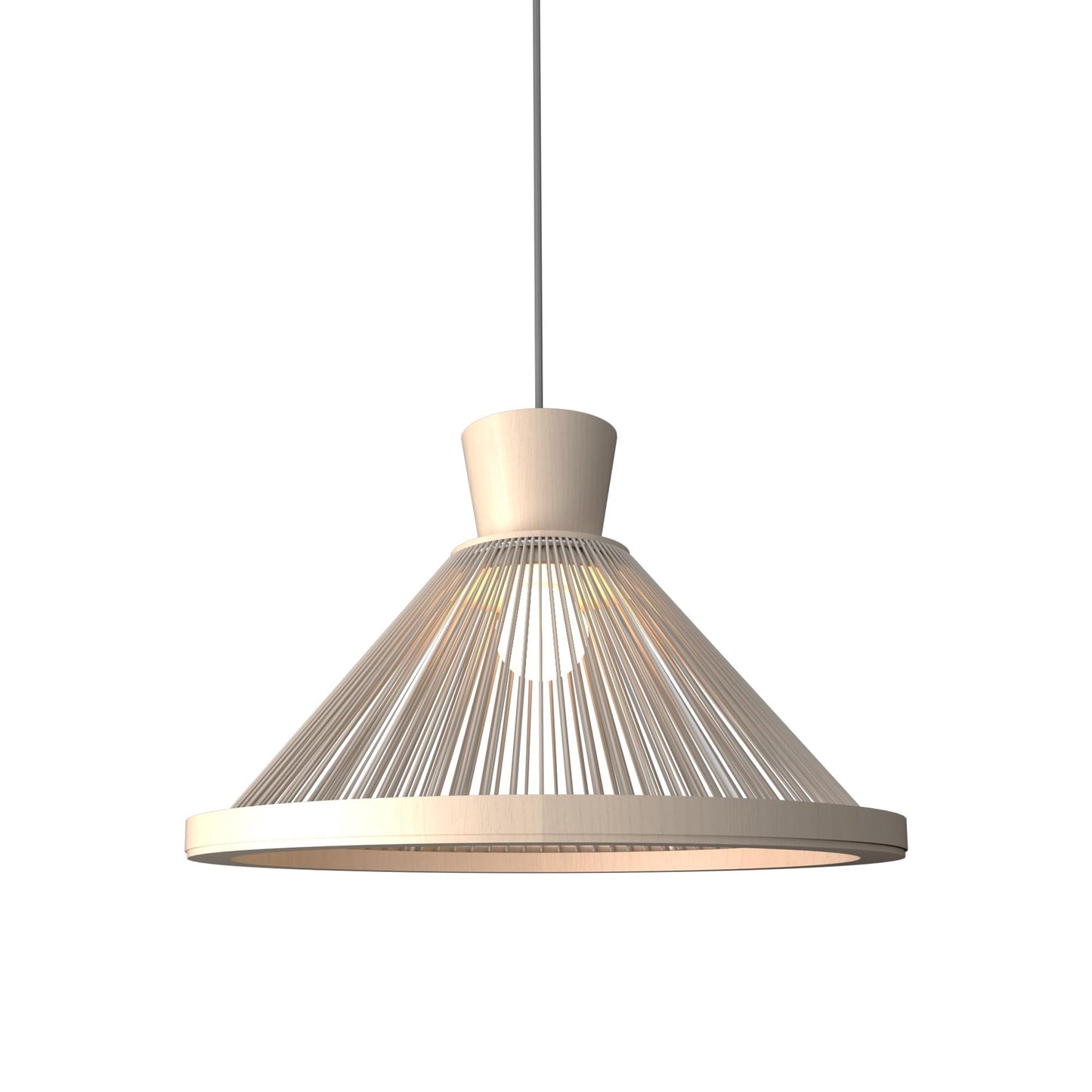 Corda 153 Pendant Light in Organic Cappuccino (17.32-Inch).