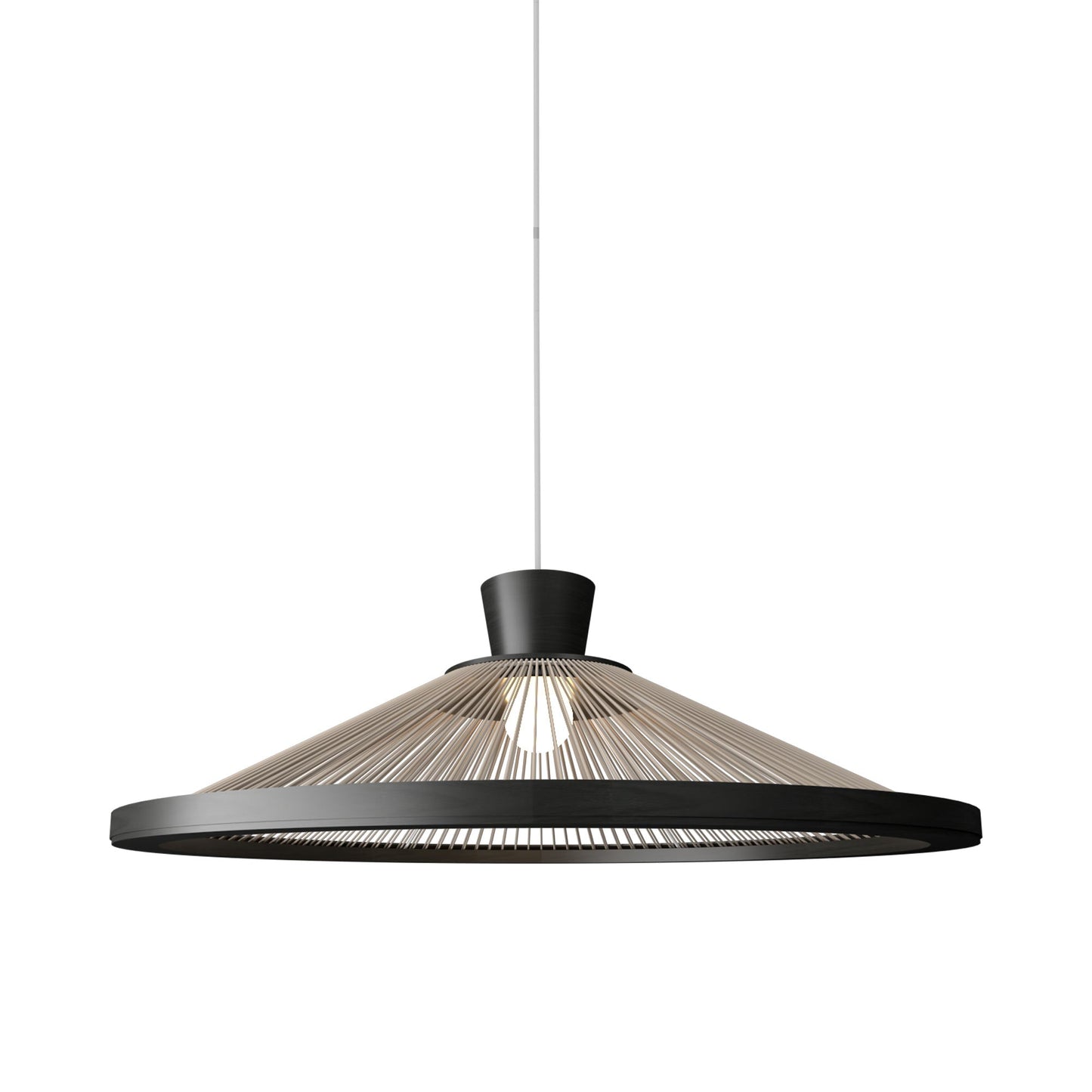 Corda 153 Pendant Light in Charcoal (26.77-Inch).