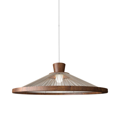 Corda 153 Pendant Light in Imbuia (26.77-Inch).