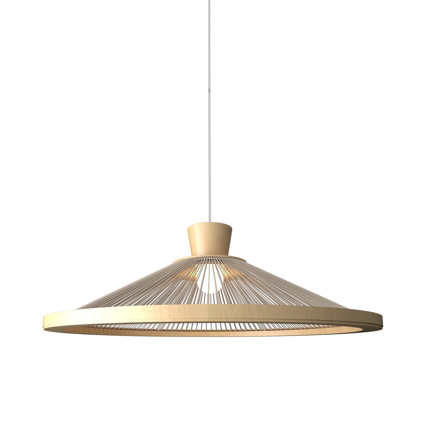 Corda 153 Pendant Light in Maple (26.77-Inch).