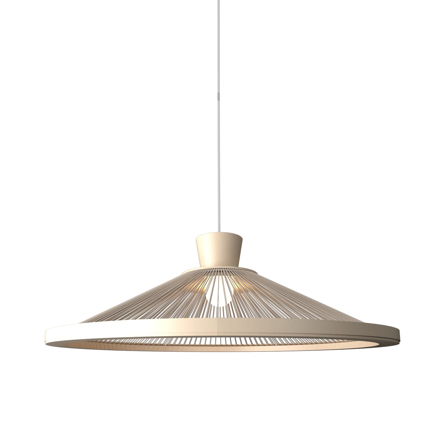 Corda 153 Pendant Light in Organic Cappuccino (26.77-Inch).