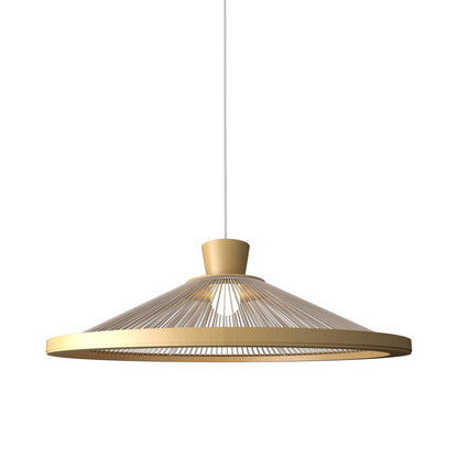 Corda 153 Pendant Light in Organic Gold (26.77-Inch).