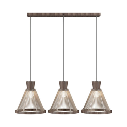 Corda 1538 Pendant Light in American Walnut.