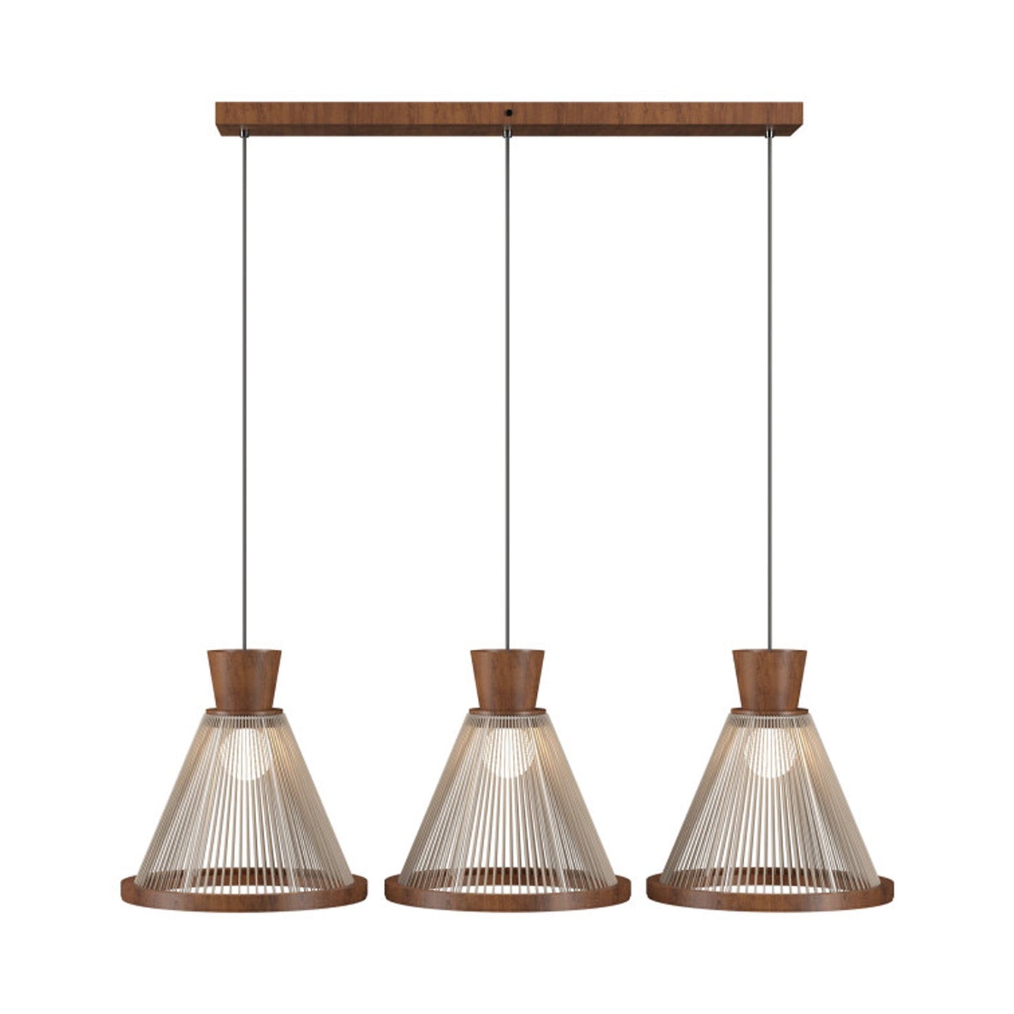 Corda 1538 Pendant Light in Imbuia.