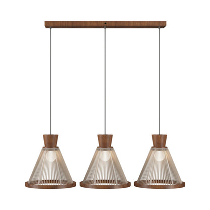 Corda 1538 Pendant Light in Imbuia.