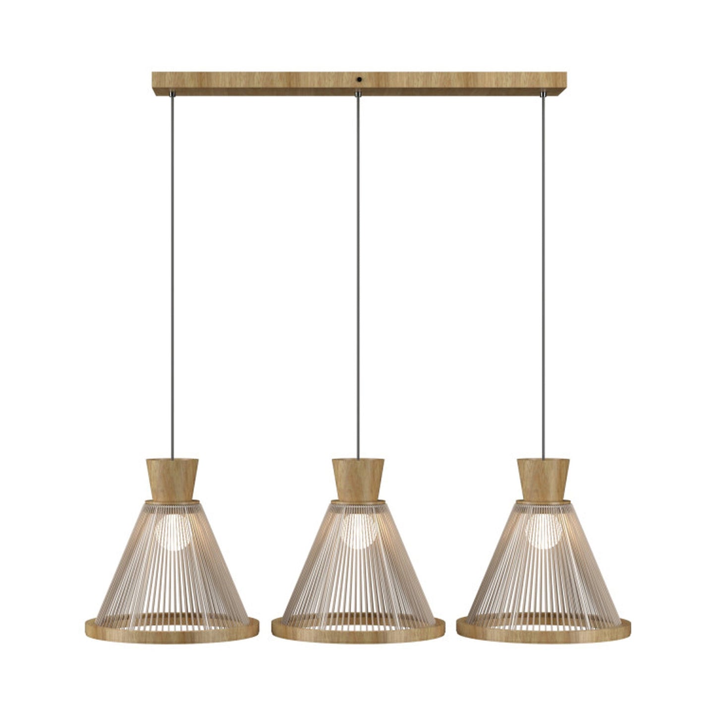 Corda 1538 Pendant Light in Louro Freijo.