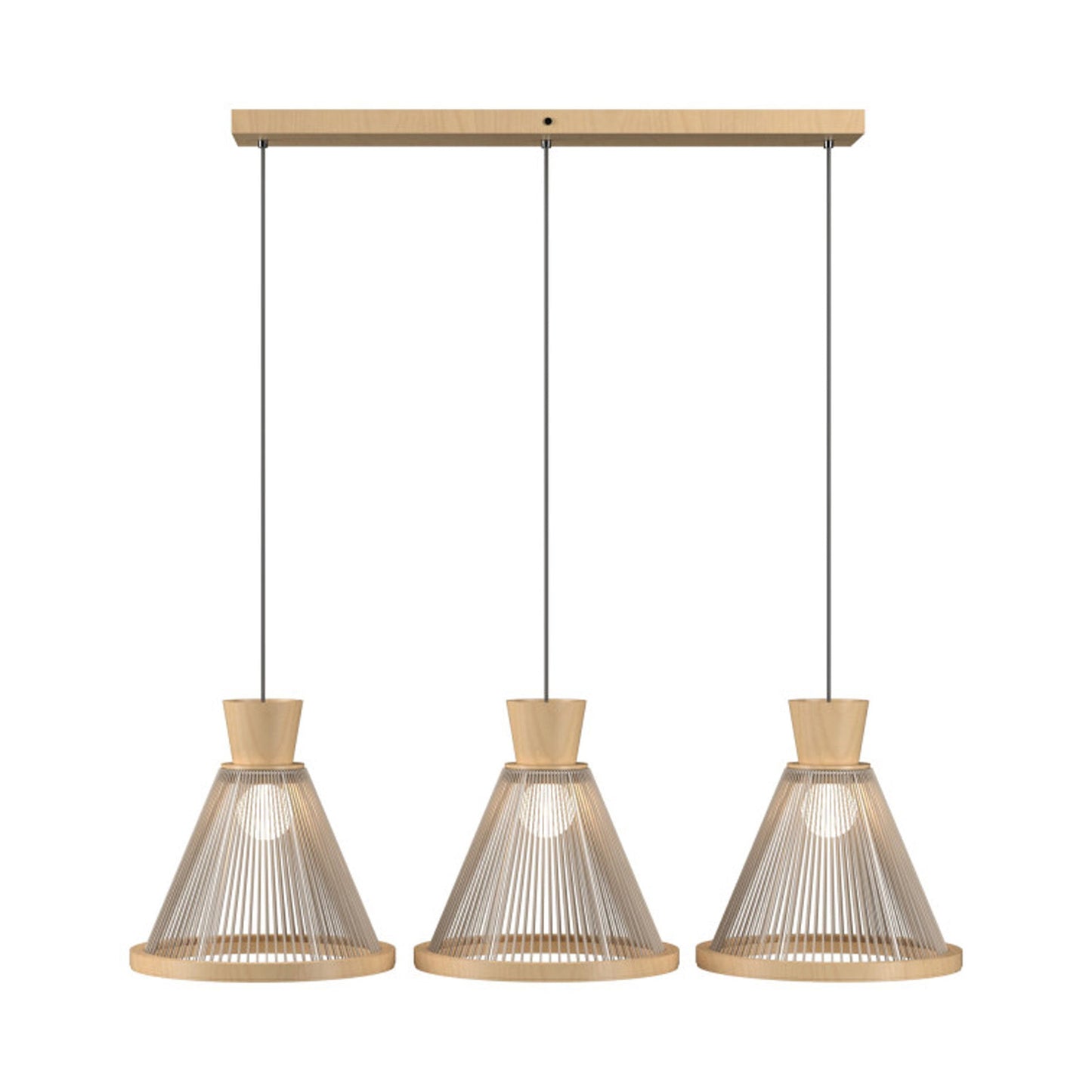 Corda 1538 Pendant Light in Maple.