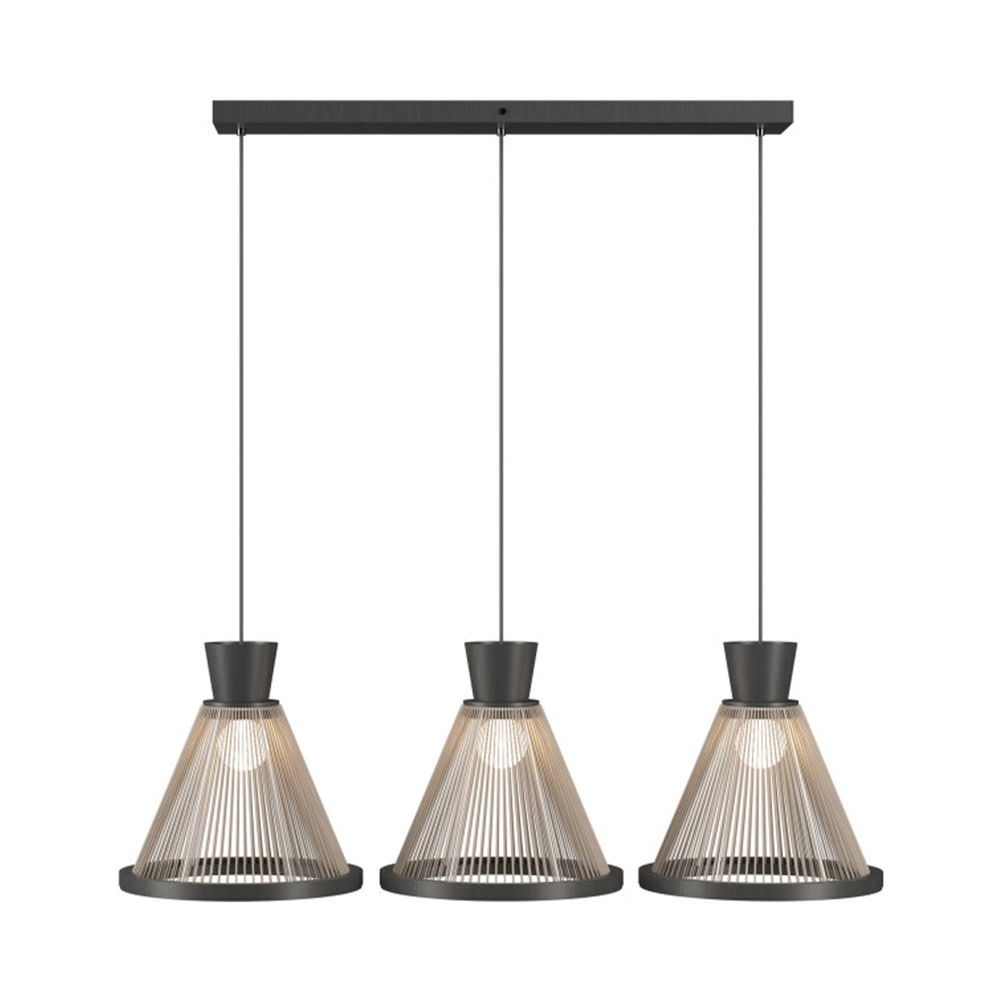 Corda 1538 Pendant Light in Organic Lead Grey.