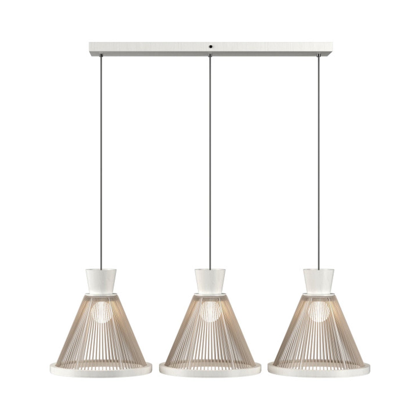 Corda 1538 Pendant Light in Organic White.