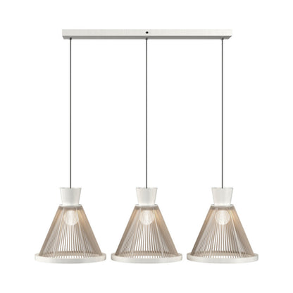 Corda 1538 Pendant Light in Organic White.