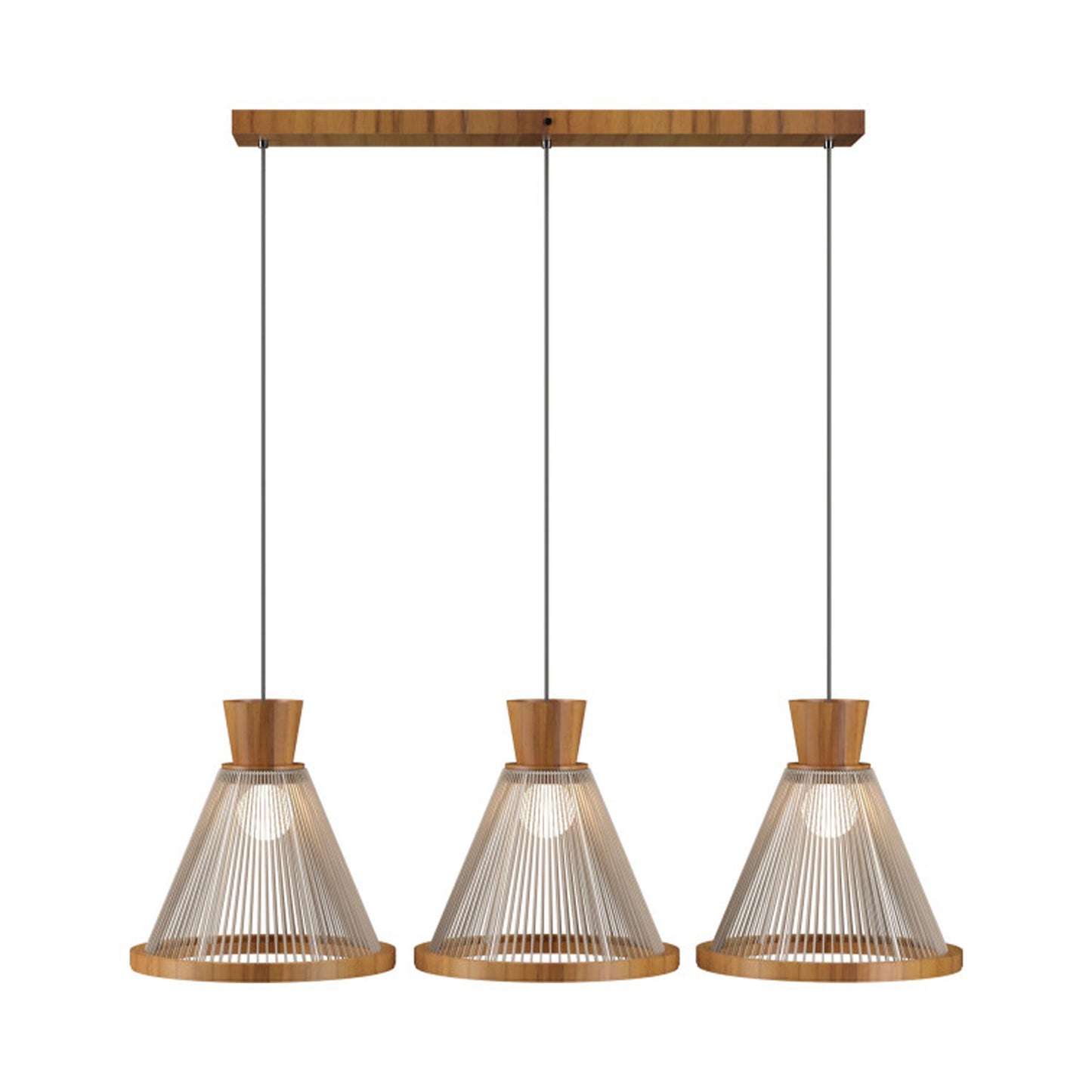 Corda 1538 Pendant Light in Teak.
