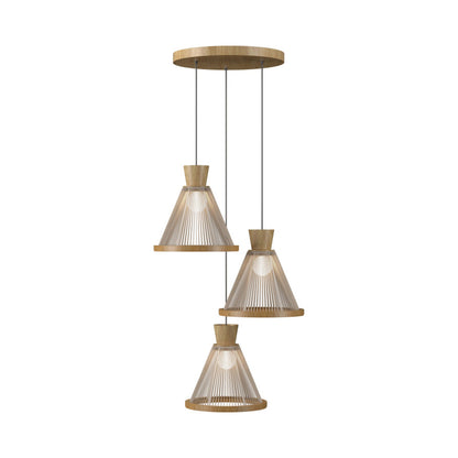 Corda Pendant Light in Louro Freijo.