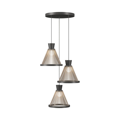 Corda Pendant Light in Organic Lead Grey.