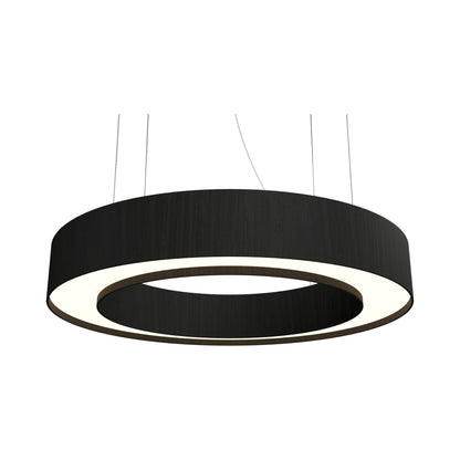 Cylindrical 12 LED Pendant Light in Charcoal (23.62-Inch).