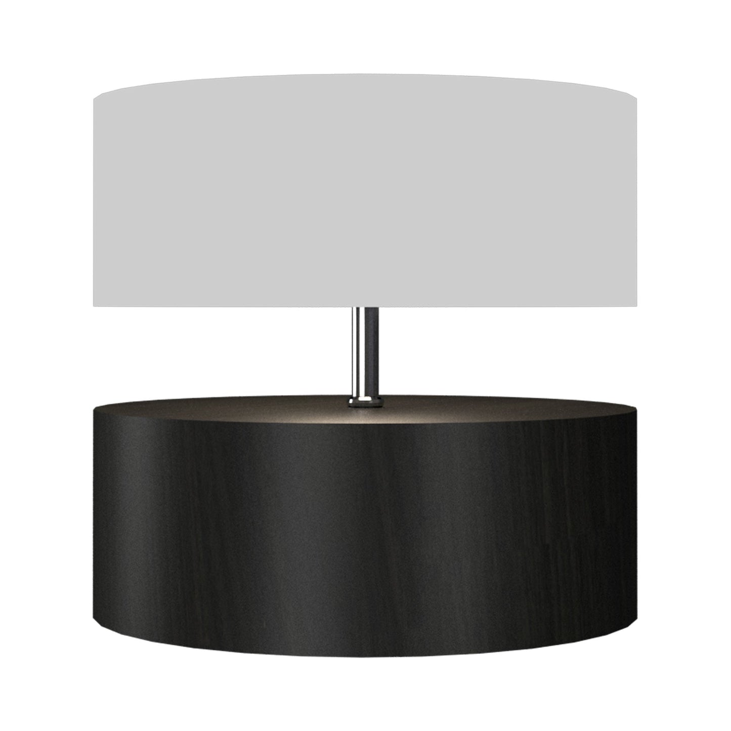 Cylindrical 145 Table Lamp in Charcoal.