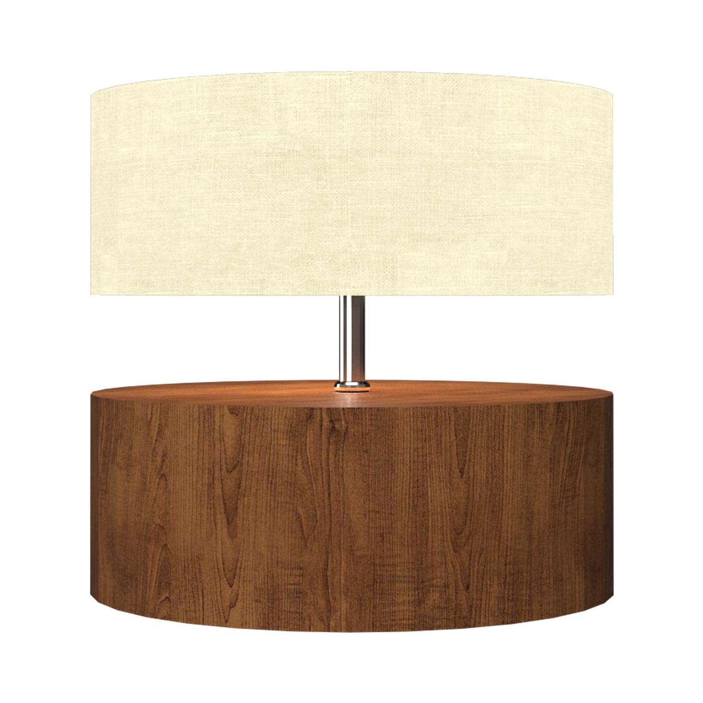 Cylindrical 145 Table Lamp in Imbuia.