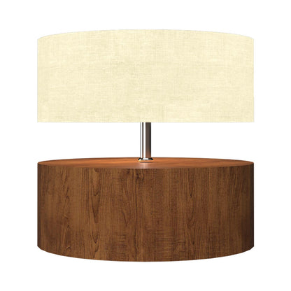 Cylindrical 145 Table Lamp in Imbuia.