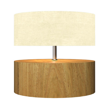 Cylindrical 145 Table Lamp in Louro Freijo.