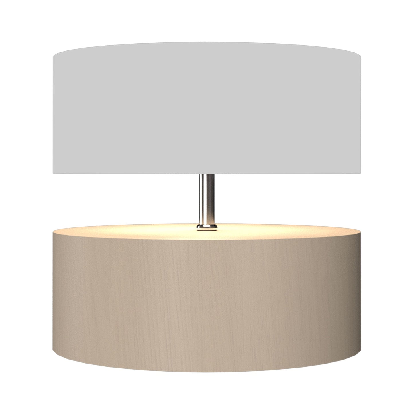 Cylindrical 145 Table Lamp in Organic Cappuccino.