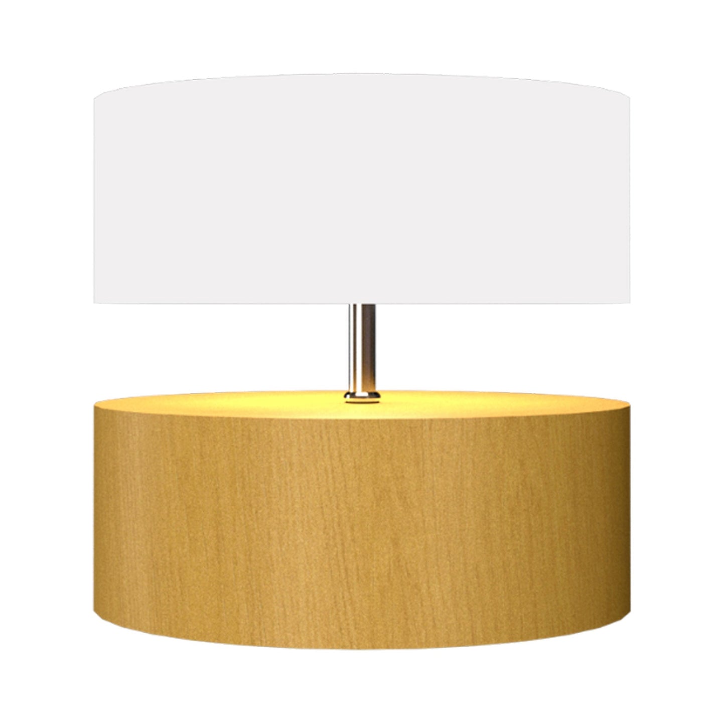 Cylindrical 145 Table Lamp in Organic Gold.