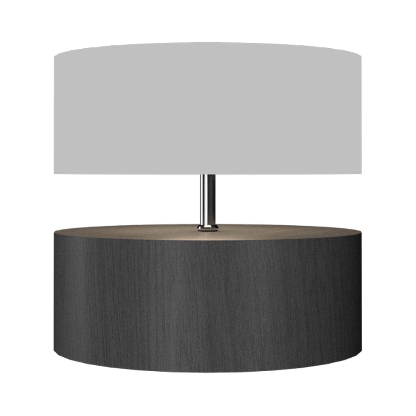 Cylindrical 145 Table Lamp in Organic Lead Grey.