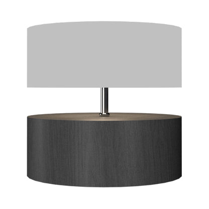 Cylindrical 145 Table Lamp in Organic Lead Grey.