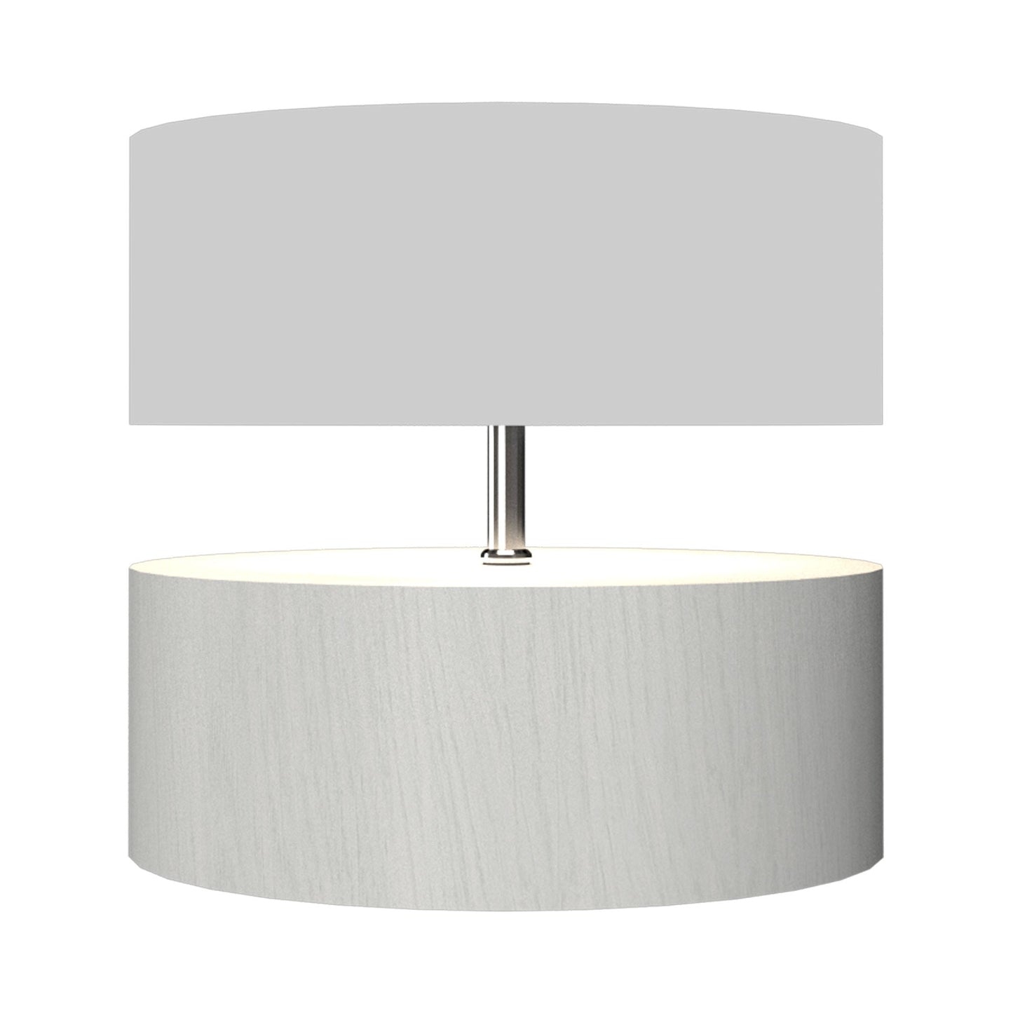 Cylindrical 145 Table Lamp in Organic White.