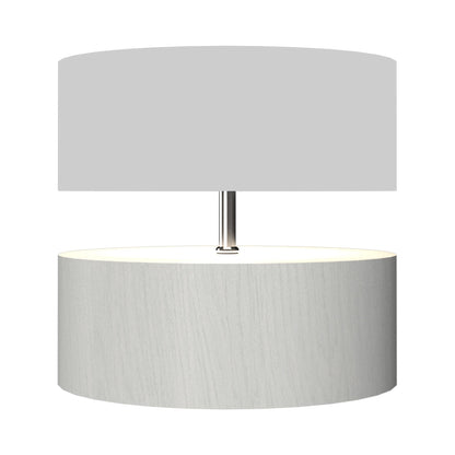 Cylindrical 145 Table Lamp in Organic White.