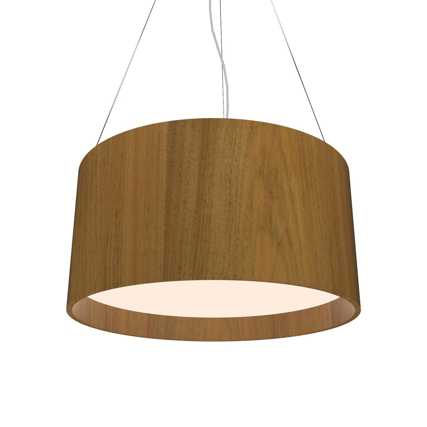 Cylindrical 201 Pendant Light in Louro Freijo (15.75-Inch).