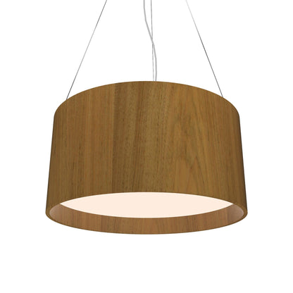 Cylindrical 201 Pendant Light in Louro Freijo (15.75-Inch).