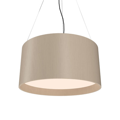 Cylindrical 201 Pendant Light in Organic Cappuccino (15.75-Inch).