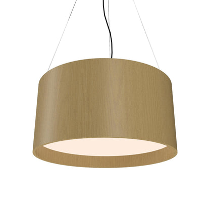 Cylindrical 201 Pendant Light in Organic Gold (15.75-Inch).