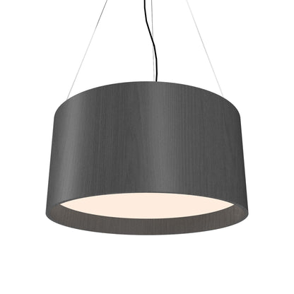 Cylindrical 201 Pendant Light in Organic Lead Grey (15.75-Inch).