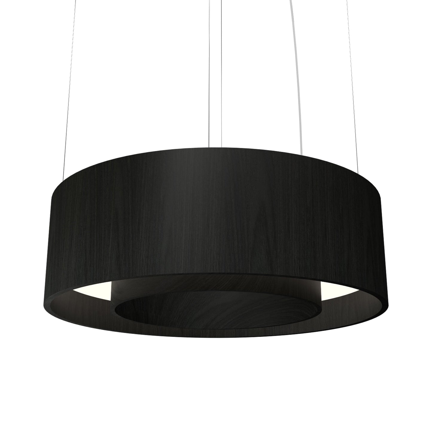 Cylindrical 21 LED Pendant Light in Charcoal (23.62-Inch).