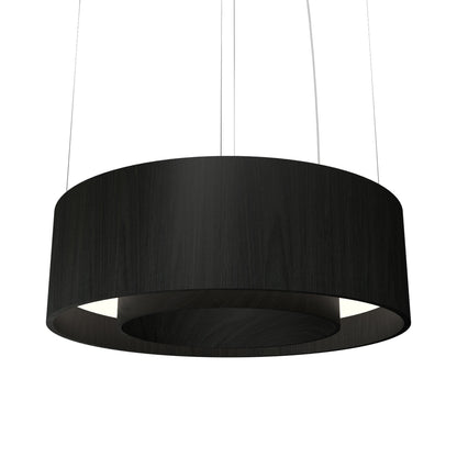 Cylindrical 21 LED Pendant Light in Charcoal (23.62-Inch).