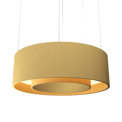 Cylindrical 21 LED Pendant Light in Organic Gold (23.62-Inch).