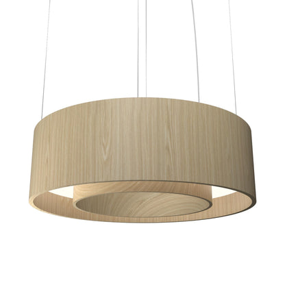 Cylindrical 21 LED Pendant Light in Sand (23.62-Inch).