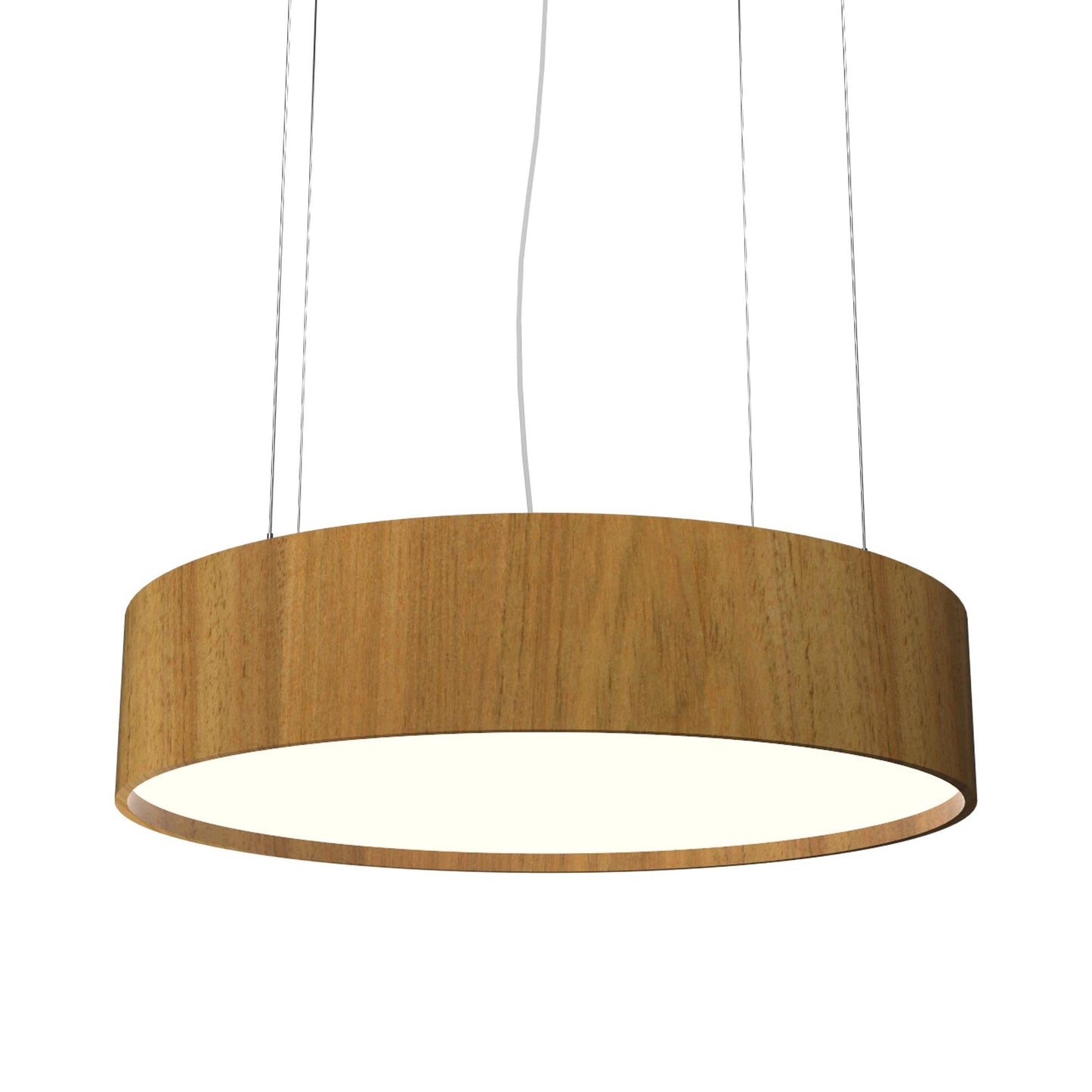 Cylindrical 23 Pendant Light in Louro Freijo (19.69-Inch).