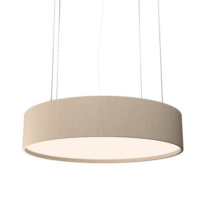 Cylindrical 23 Pendant Light in Organic Cappuccino (19.69-Inch).