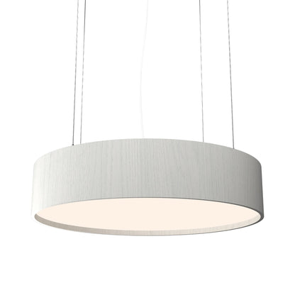 Cylindrical 23 Pendant Light in Organic White (19.69-Inch).