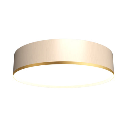 Cylindrical 51 LED Flush Mount Ceiling Light in Organic Cappuccino (13.78-Inch).