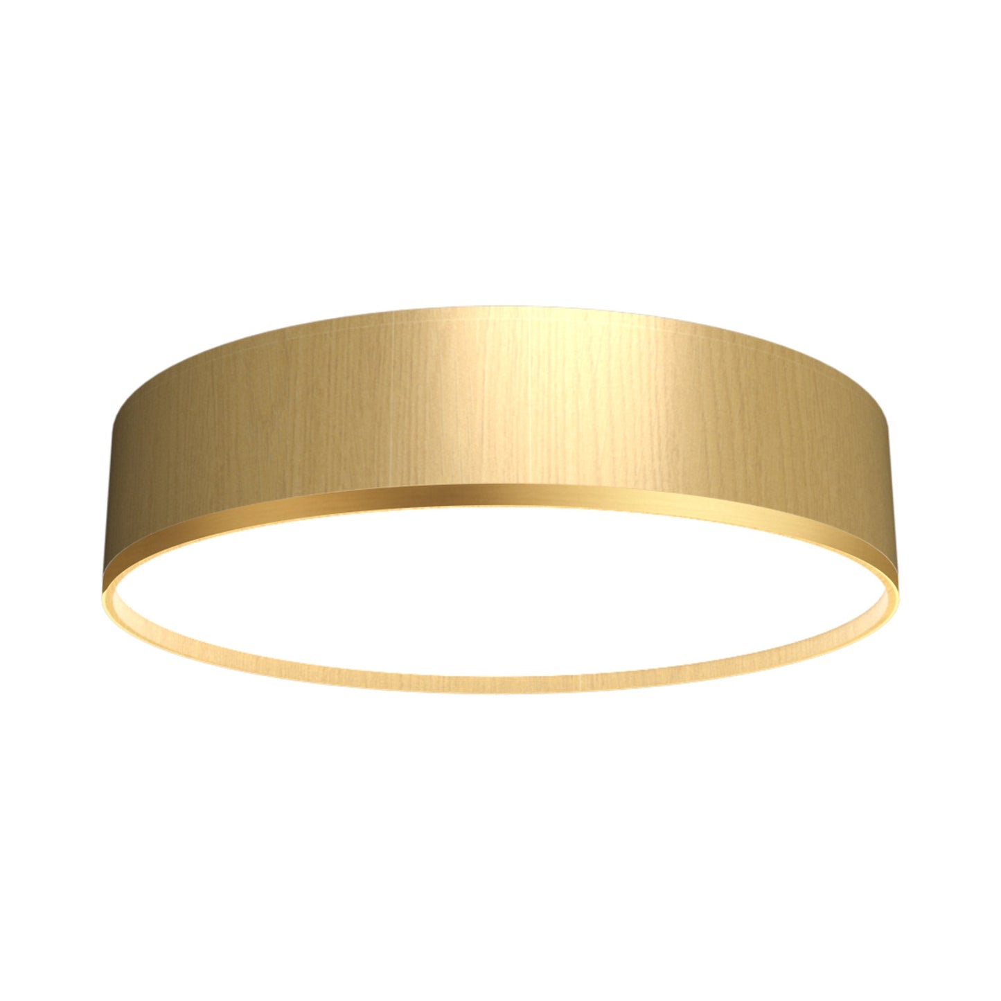 Cylindrical 51 LED Flush Mount Ceiling Light in Organic Gold (13.78-Inch).