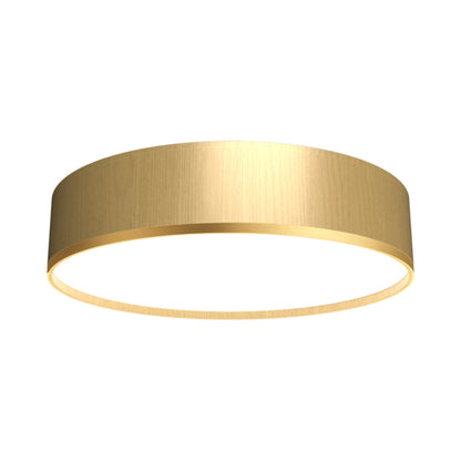 Cylindrical 51 LED Flush Mount Ceiling Light in Organic Gold (13.78-Inch).