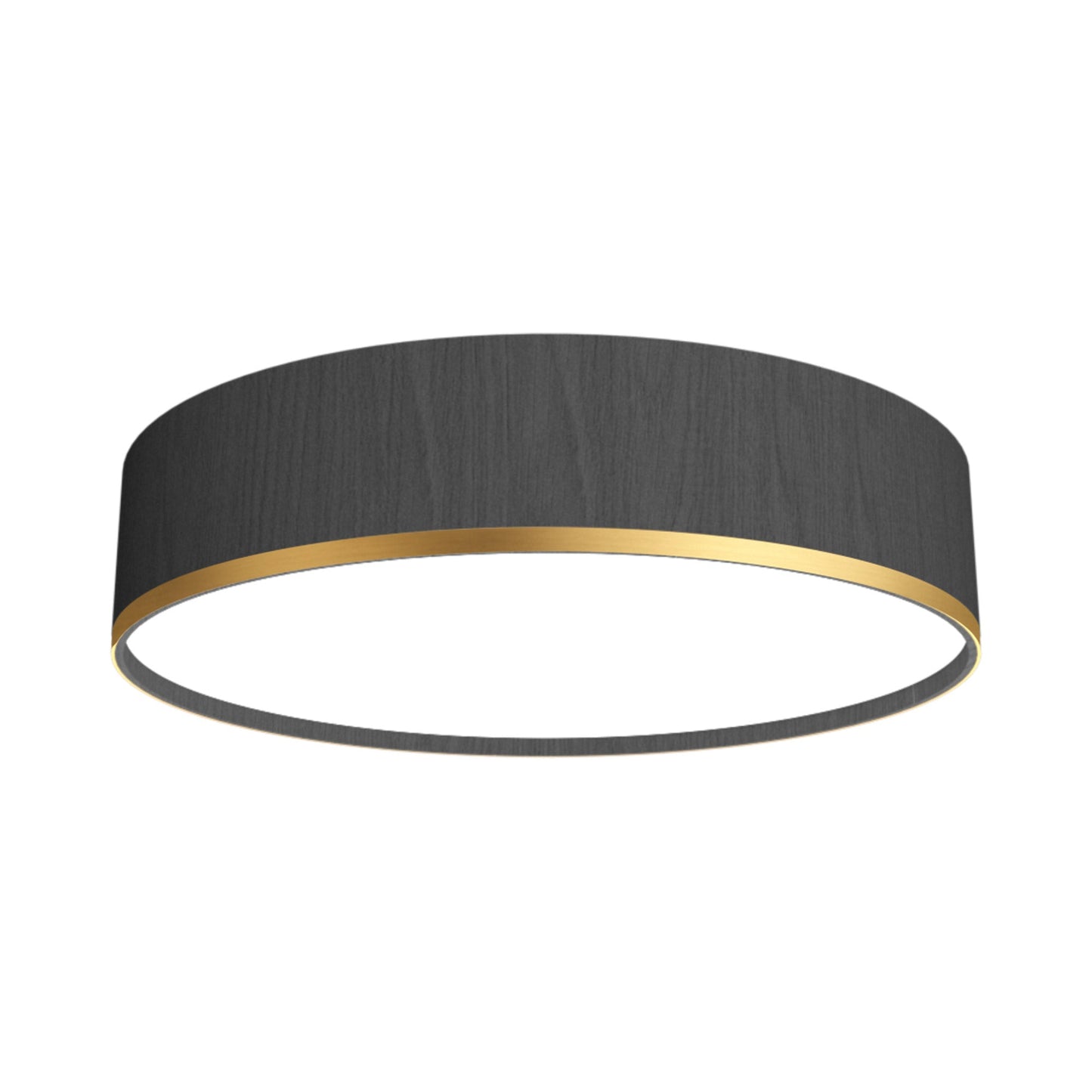 Cylindrical 51 LED Flush Mount Ceiling Light in Organic Lead Grey (13.78-Inch).