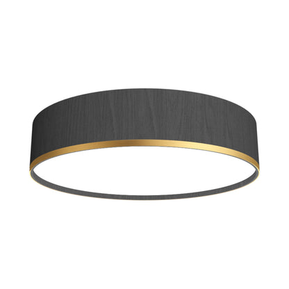 Cylindrical 51 LED Flush Mount Ceiling Light in Organic Lead Grey (13.78-Inch).