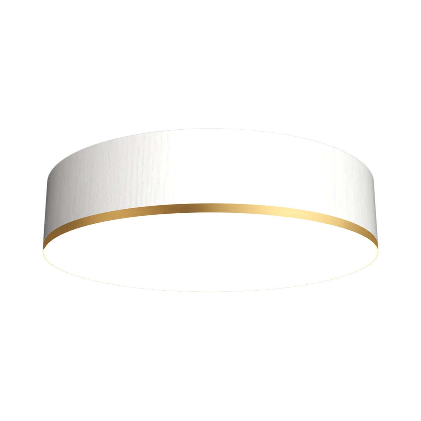 Cylindrical 51 LED Flush Mount Ceiling Light in Organic White (13.78-Inch).
