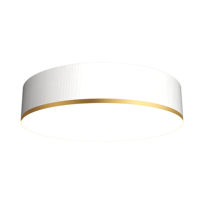 Cylindrical 51 LED Flush Mount Ceiling Light in Organic White (13.78-Inch).