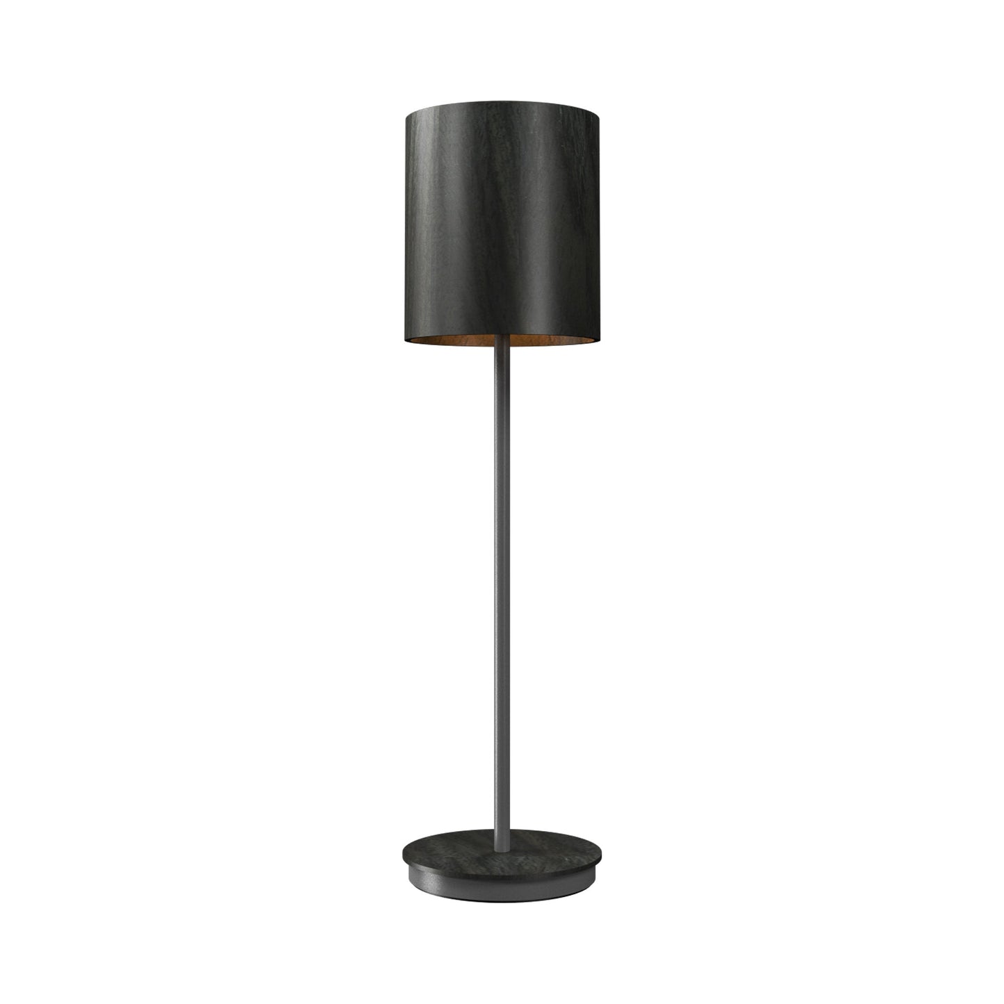 Cylindrical 707 Table Lamp in Charcoal (23.62-Inch).