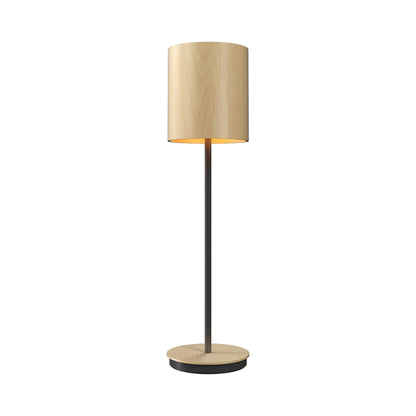 Cylindrical 707 Table Lamp in Maple (23.62-Inch).