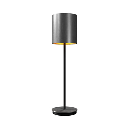 Cylindrical 707 Table Lamp in Organic Lead Grey (23.62-Inch).